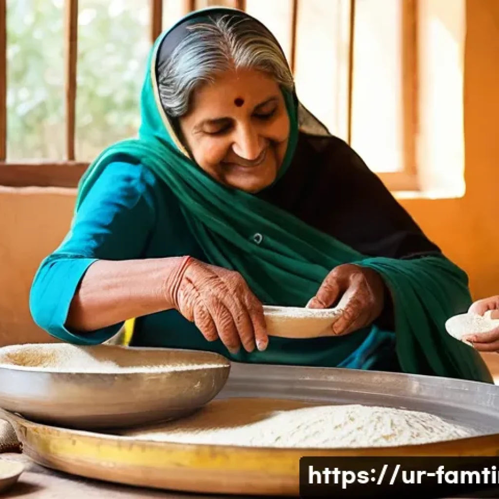 가족과 함께하는 빵 만들기 체험 - **Prompt 1: Multigenerational Joy of Roti Making**
"A warm and inviting Pakistani/Urdu kitchen s...